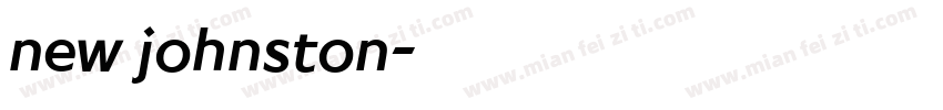 new johnston字体转换